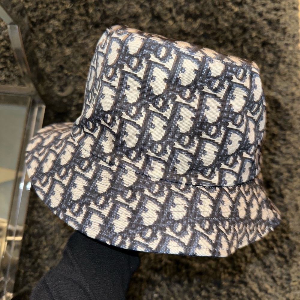 Dior Blue Bucket Teddy D Small Brim Size 57 Hat
